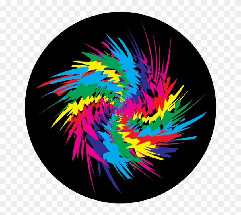 Apollo Design 3465 Spin Art Colourscenic Glass Pattern - Circle #1419483