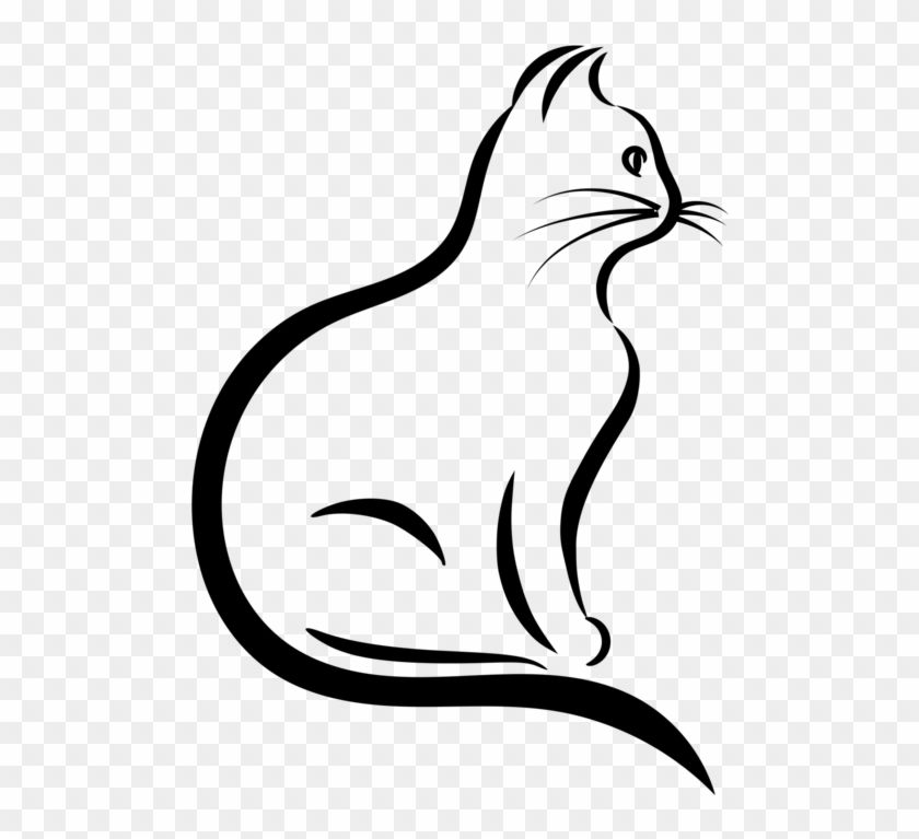 All Photo Png Clipart - Cat Black And White Drawing #1419515