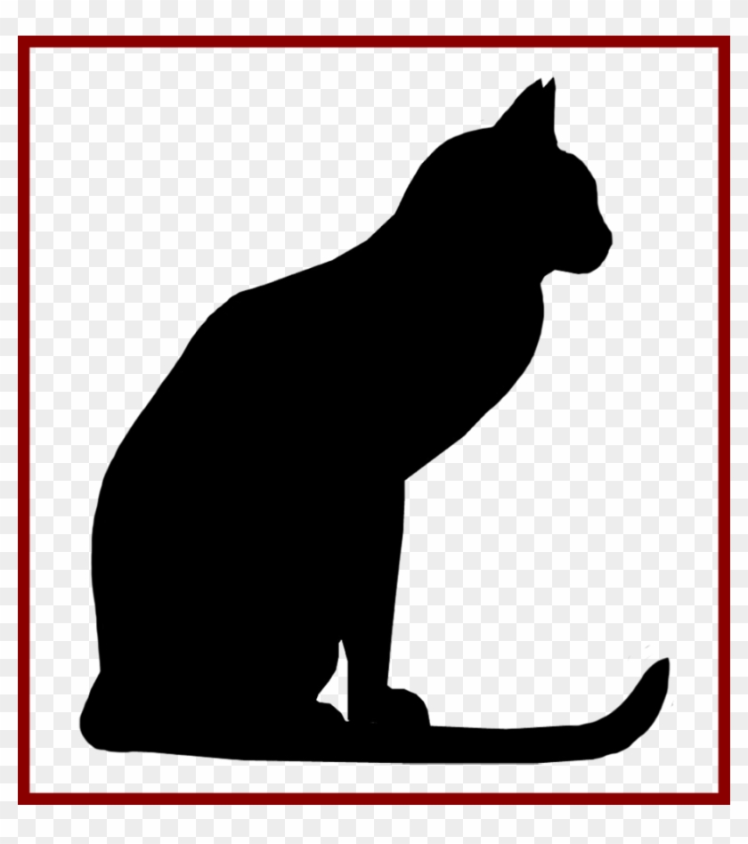 Black Cat Silhouette Clipart Black Cat Clip Art - Black Cat Silhouette Png #1419546