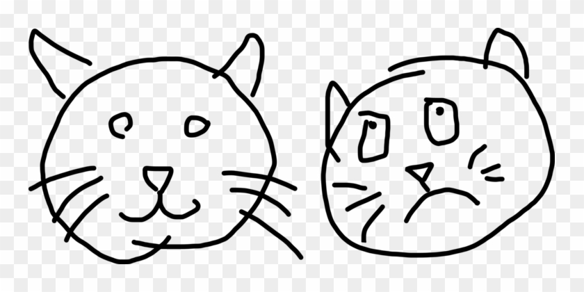 Cat Drawing Snout Animal - Drawing #1419548