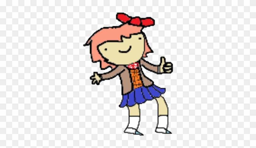 Oc Fanarta Little Approval Sayori - Cartoon #1419595