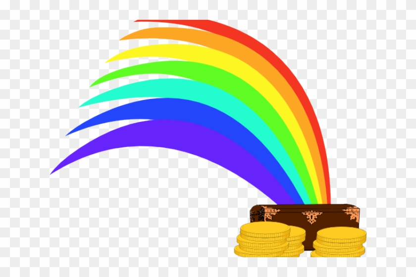 End Clipart Animated - Treasure At The End Of Rainbow #1419674