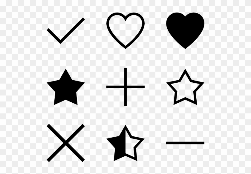 List Clipart Vector - Star Vector Line Icon #1419758