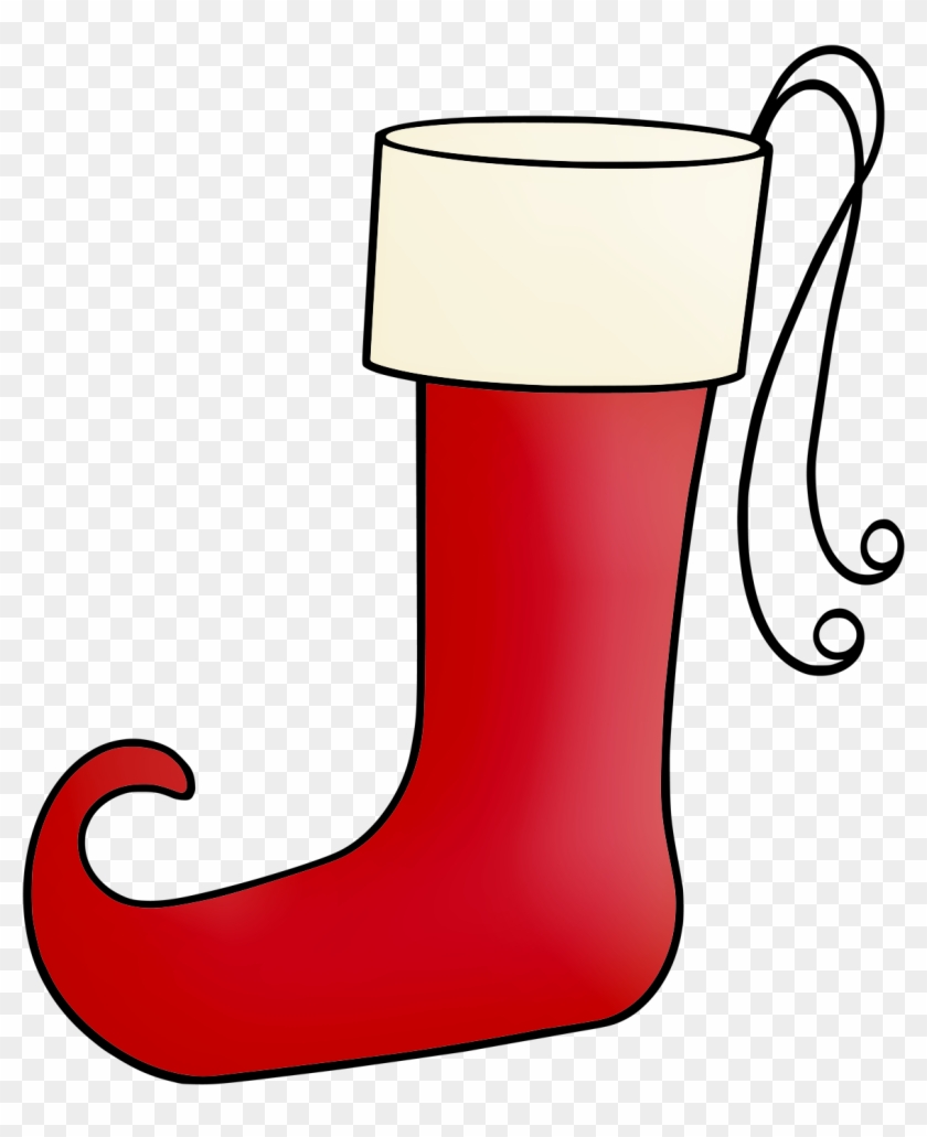 Christmas Elf Stocking Clip Art - Stocking #1419977