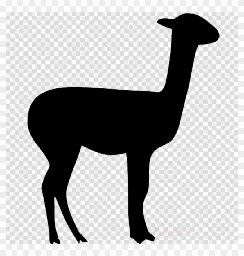 Download Llama Silhouette Transparent Clipart Llama - Black Snooker Ball #1419999