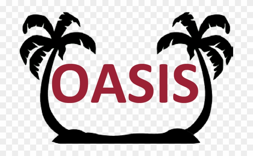Oasis Advising Illustration - Palm Trees Beach Silhouette #1420033