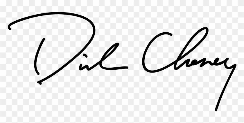 320 × 141 Pixels - Dick Cheney Signature #1420079