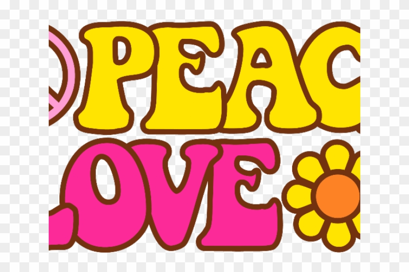 Hippies Clipart Love - Peace And Love Png #1420182