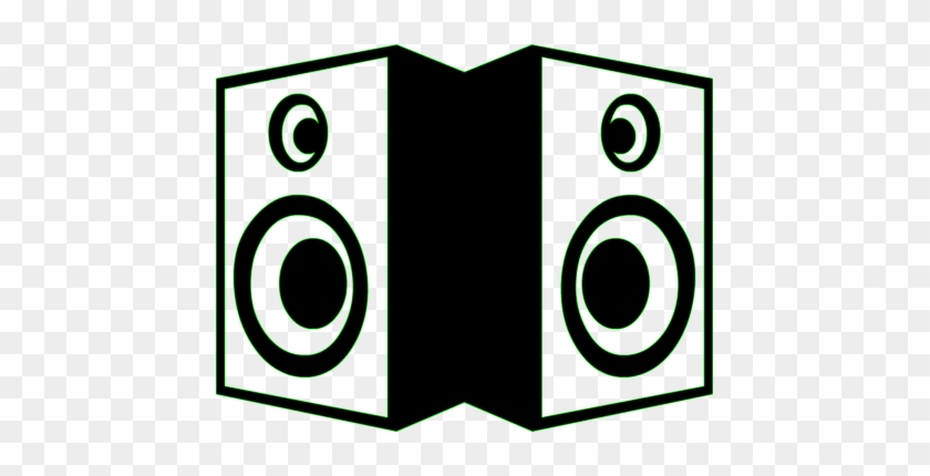 Clip Art Transparent Library Boombox Clipart Stencil - Speakers Logo Png #1420319