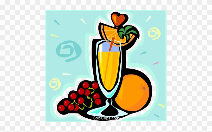 Fruit Drinks Royalty Free Vector Clip Art Illustration - Juice #1420428