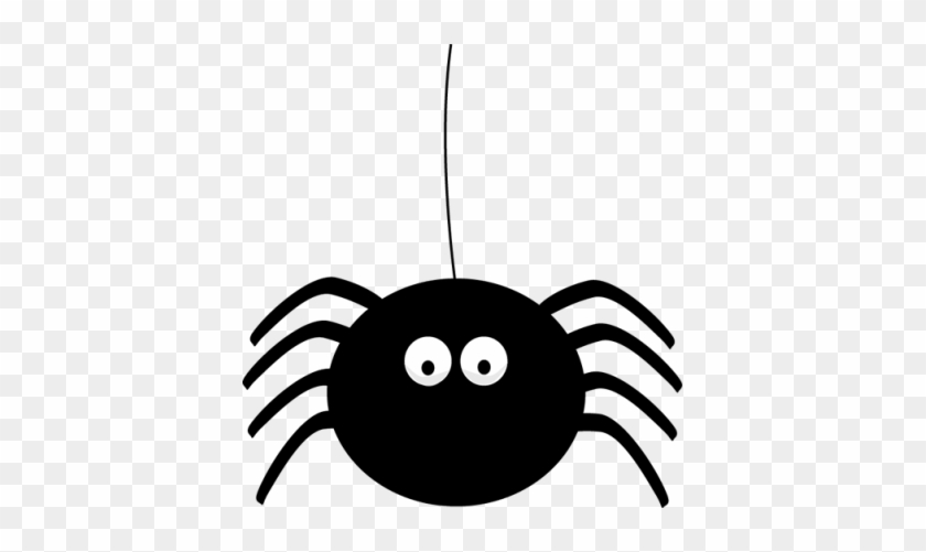 Halloween Spider Pic - Hanging Spider Clipart #1420433