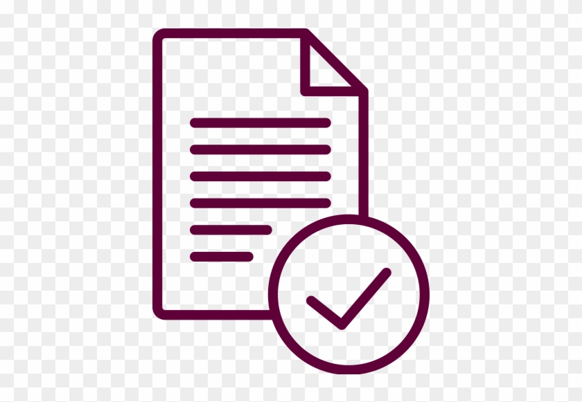 [document With Checkmark Icon] - Legal Documentation Icon #1420674