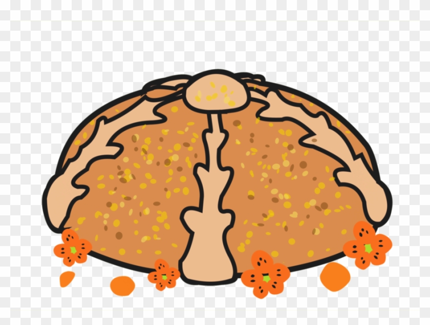 Download Orange Clipart Pan De Muerto Day Of The Dead - Pan De Muerto #1420769