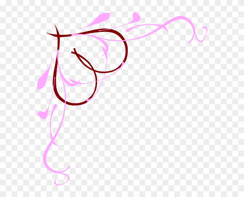 Heart Clip Art At Clker Com Vector - Pink Corner Border Png #1420842