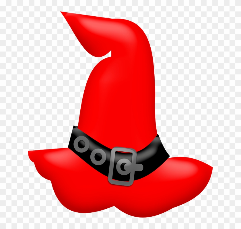 Halloween Witch Hat * - Red Witch Hat Clipart #1420977