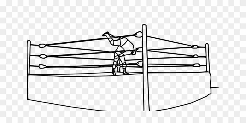Wrestling Ring Professional Wrestling Boxing Rings - Wrestling Ring Coloring Pages #1421023