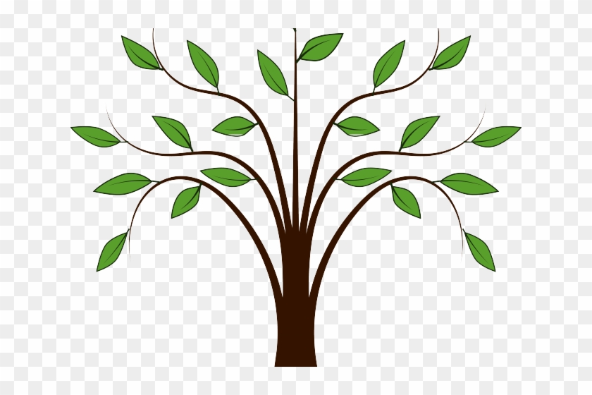Roots Clipart Animated Tree - Tree With Leaf Clipart #1421099