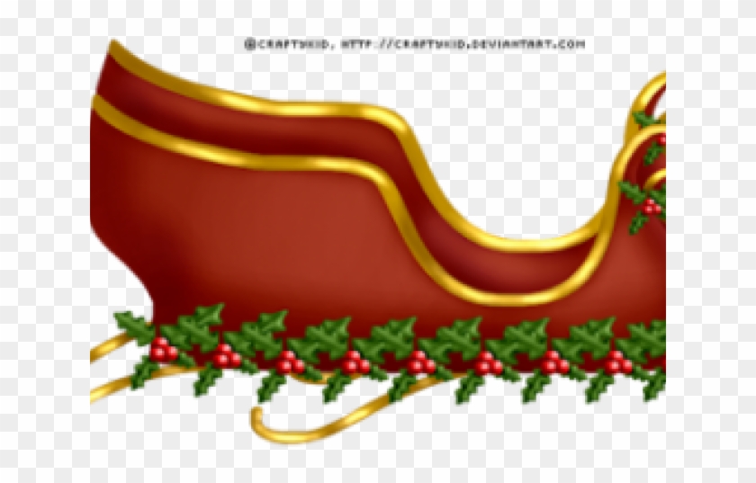 Sleigh Clipart Transparent Background - Santa Sleigh Transparent Background #1421199