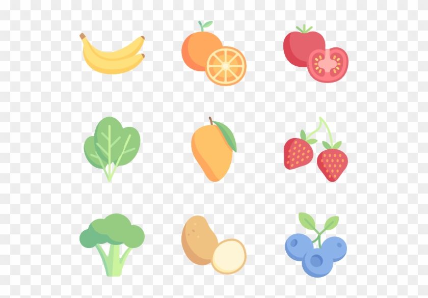 Fruits And Vegetables - Food Icons #1421203