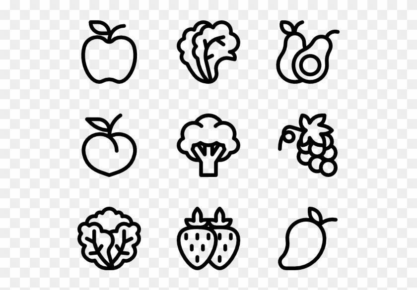 Fruits And Vegetables - Minimal Icon Png #1421205