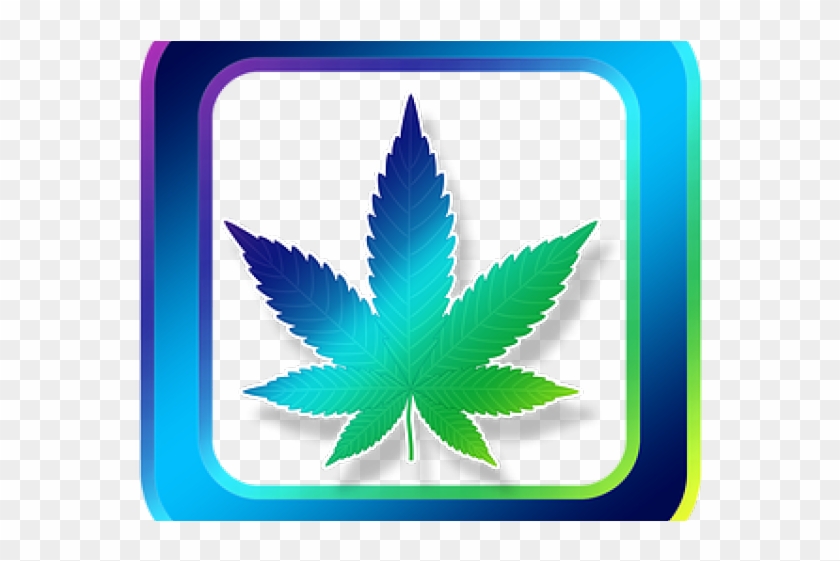 Weed Clipart Medicine - Cannabis Leaf Silhouette Png #1421250