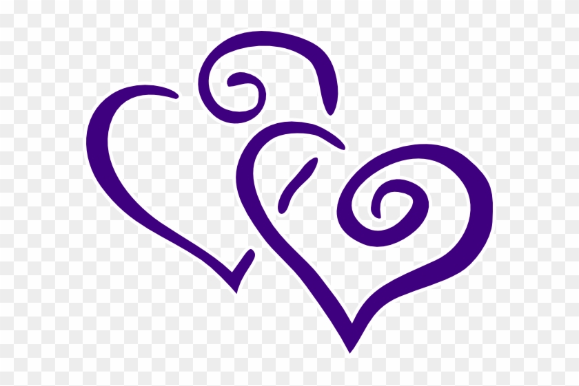 This Free Clip Arts Design Of Eggplant Wedding Heart - This Free Clip Arts Design Of Eggplant Wedding Heart #1421314