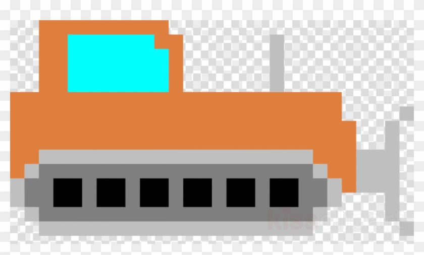 Pixel Bulldozer Clipart Pixel Art Bulldozer Clip Art - Clip Art #1421424
