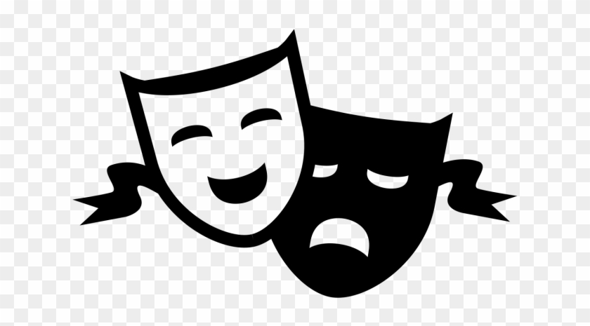 Theatre Clipart Comedy Tragedy - Theater Masks No Background #1421436