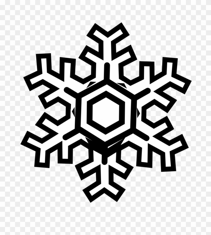 Clip Black And White Jokingart Com - Snowflake Clip Art #1421469