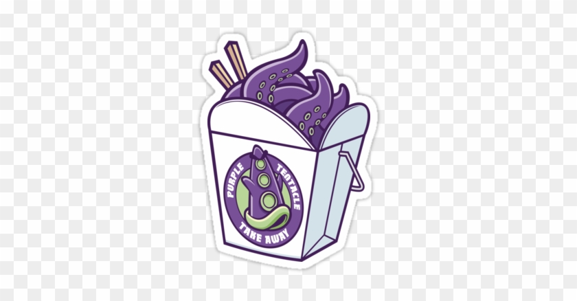 Purple Tentacle Take Away By Cronobreaker Cool Stickers, - Drawing #1421601