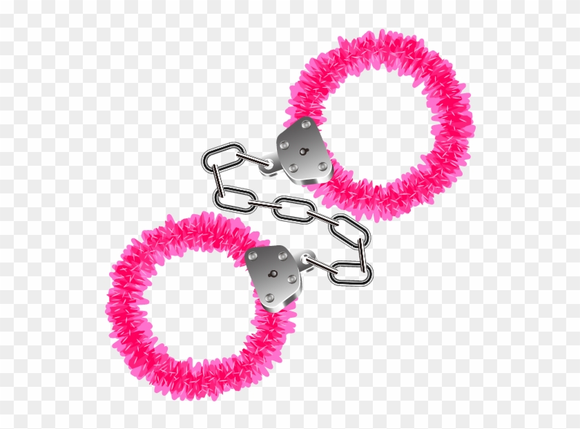 Cute Cartoon Red Handcuffs 668*672 Transprent Png Free - Furry Handcuffs Png #1421809