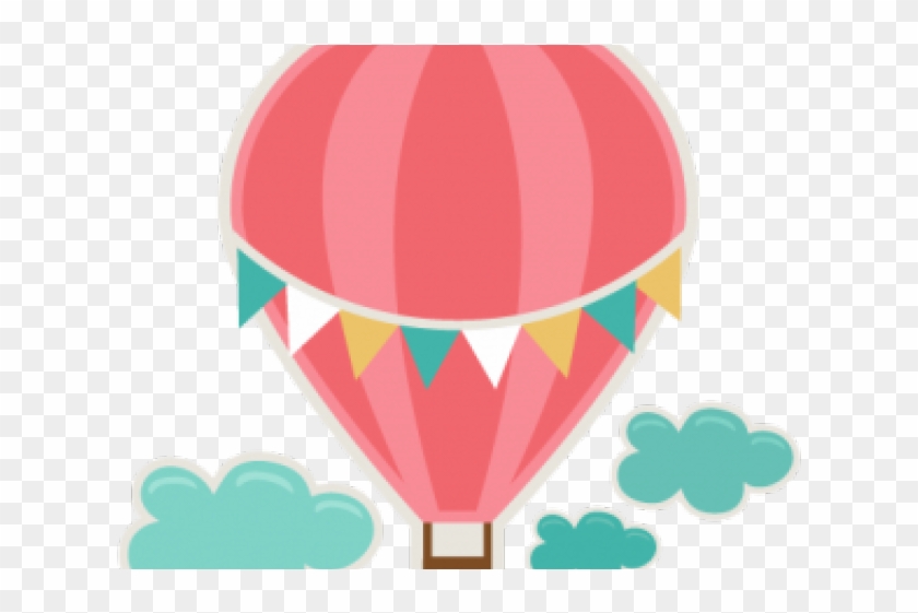Heart Clipart Hot Air Balloon - Cute Hot Air Balloon Clipart #1421811
