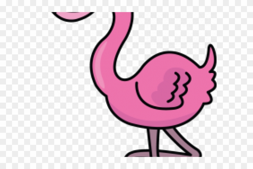 Flamingo Clipart Easy Cartoon - Flamingo Transparent Cartoon #1422002