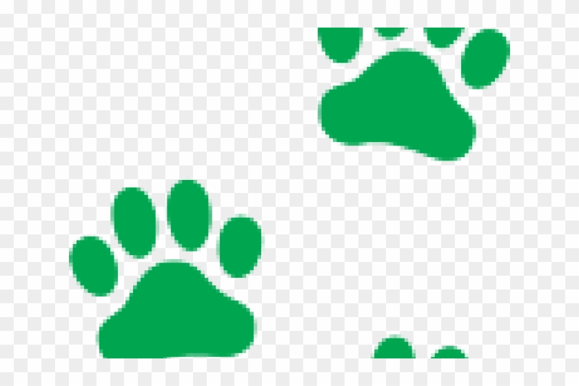 Puppy Clipart Paw Print - Dog Paw Print Orange #1422150