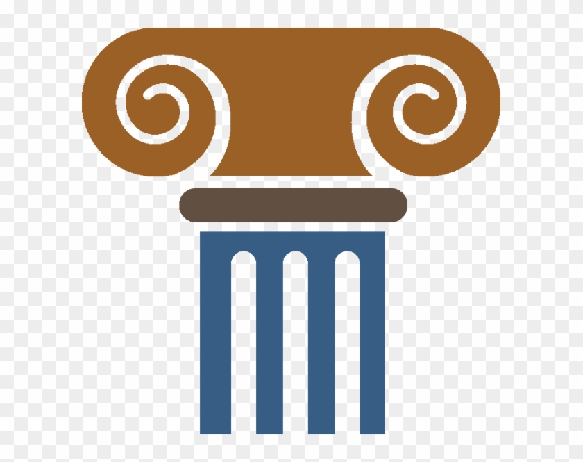 Column Icon - Orange Pillar Icon #1422247