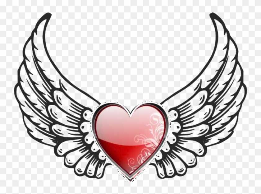 Report Abuse - Heart With Wings Svg #1422287