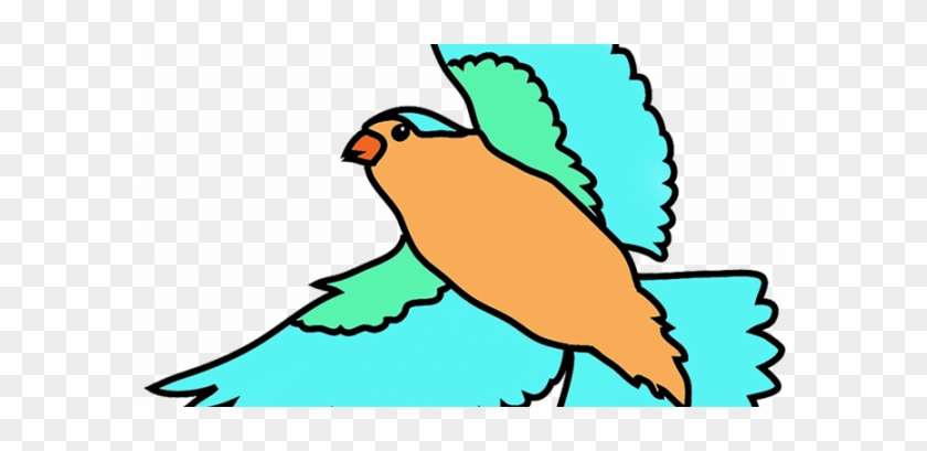 Bird Flying Clipart Colorful Birds Free Large Images - Birds Flying Drawing Colorful #1422487