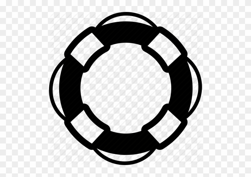 Download Life Preserver Icon Black And White Clipart - Lifeguard Icon #1422531