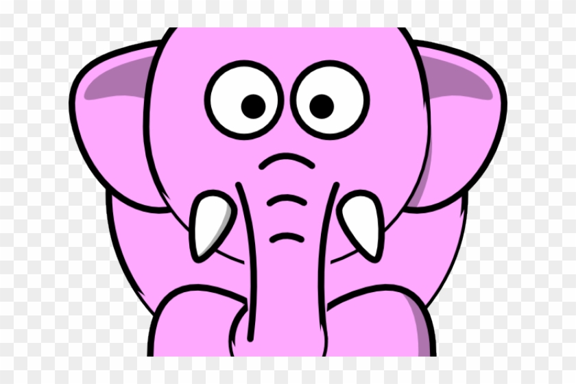 Elephant Clipart Pink - Clipart Black And White Elephant #1422558