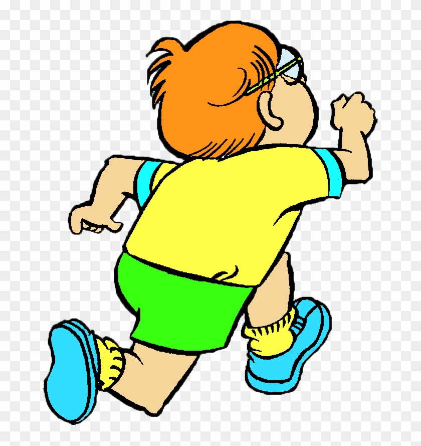 Clipart Child Runner - Kids Running Away Clipart #1422580