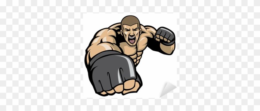 Graphic Free Stock Ape Clipart Bodybuilding - Fighting Mma Vector #1422592