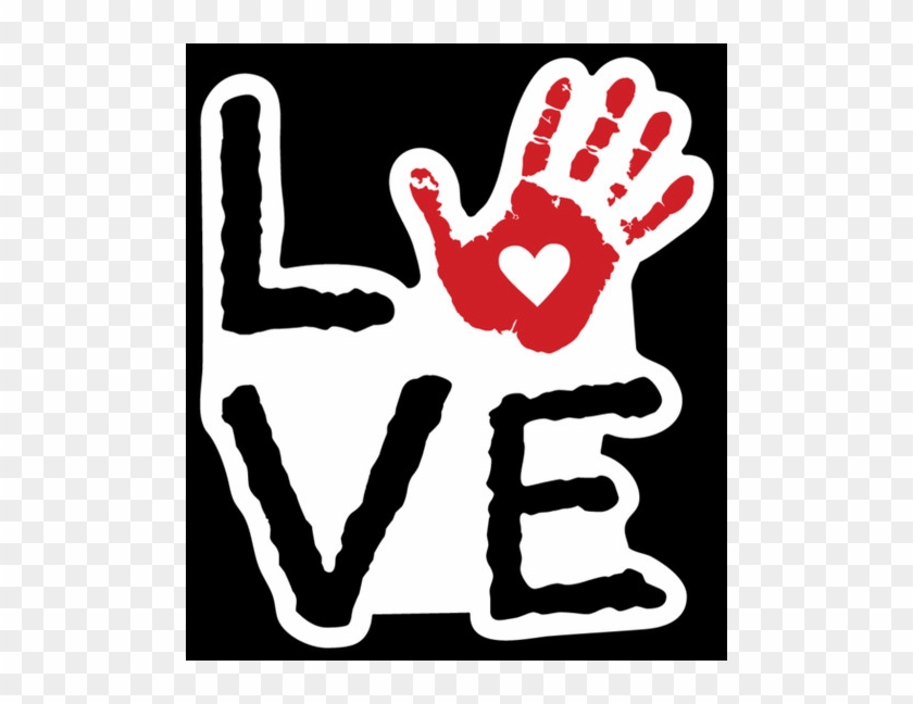 Love Die-cut Sticker - Hand #1422629