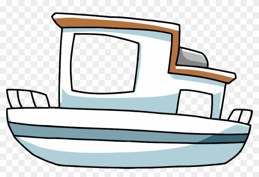 Clipart Boat Houseboat - Houseboat Clipart #1422874