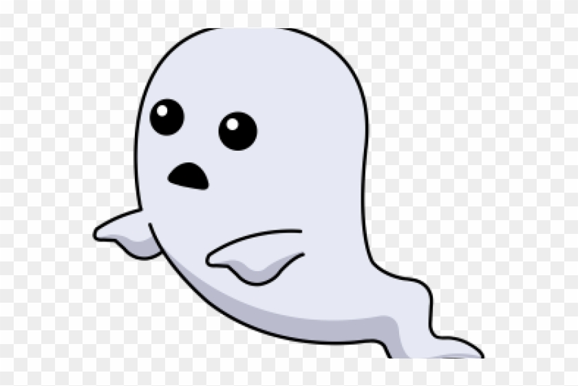 Ghost Clipart Eyes - Cartoon Halloween Gif Png #1422895