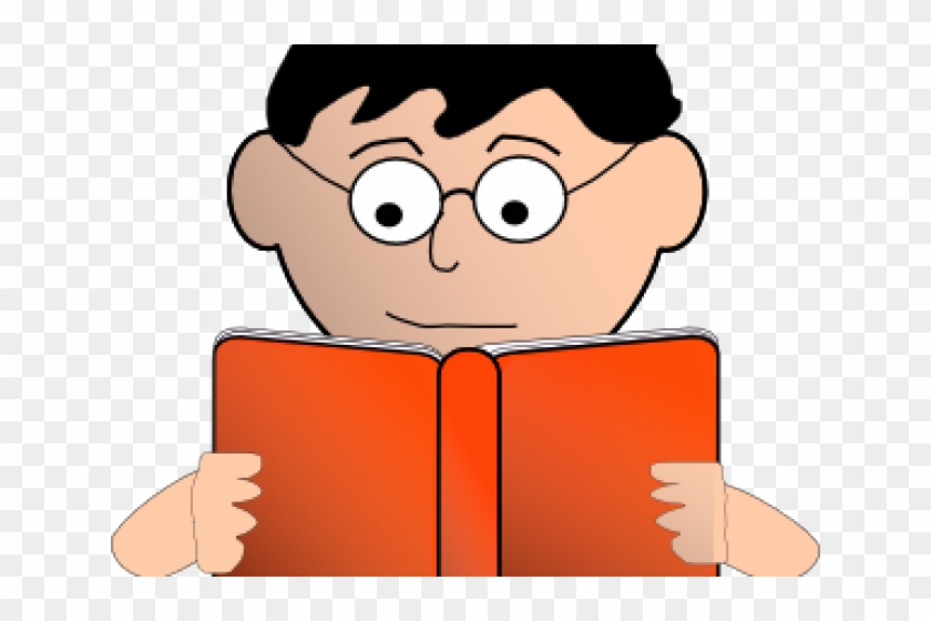 Red Eyes Clipart Boy - Reading Clipart #1422897