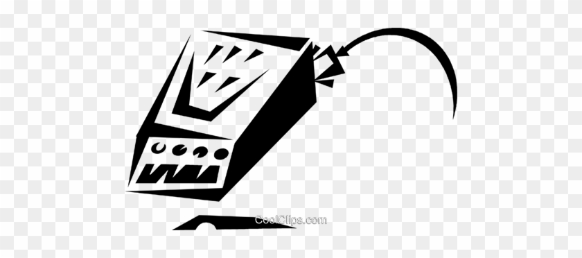 Computer Modem Royalty Free Vector Clip Art Illustration - Computer Modem Royalty Free Vector Clip Art Illustration #1423130