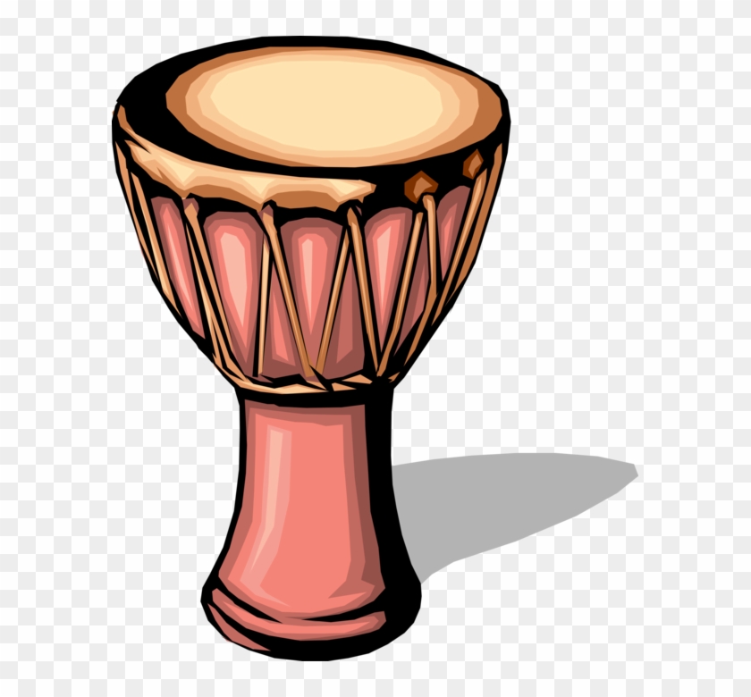 African Djembe Drum Vector - African Drums Vector #1423188