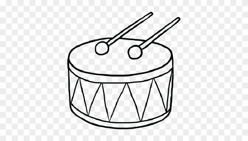 Drum Clip Black - Drums Clip Art Black And White #1423196