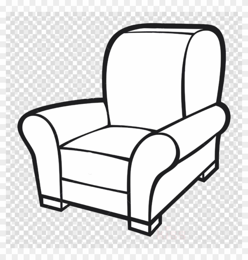 Download Sofa Clip Art Black And White Clipart Couch - Armchair Clipart Black And White #1423223