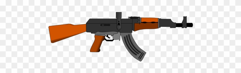 Ak-47 Rifle Firearm Gun Sticker - Ak 47 Clipart #1423265